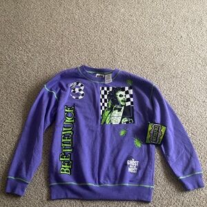 Beetlejuice Multicolored Women’s Long Sleeve Crewneck Size XS